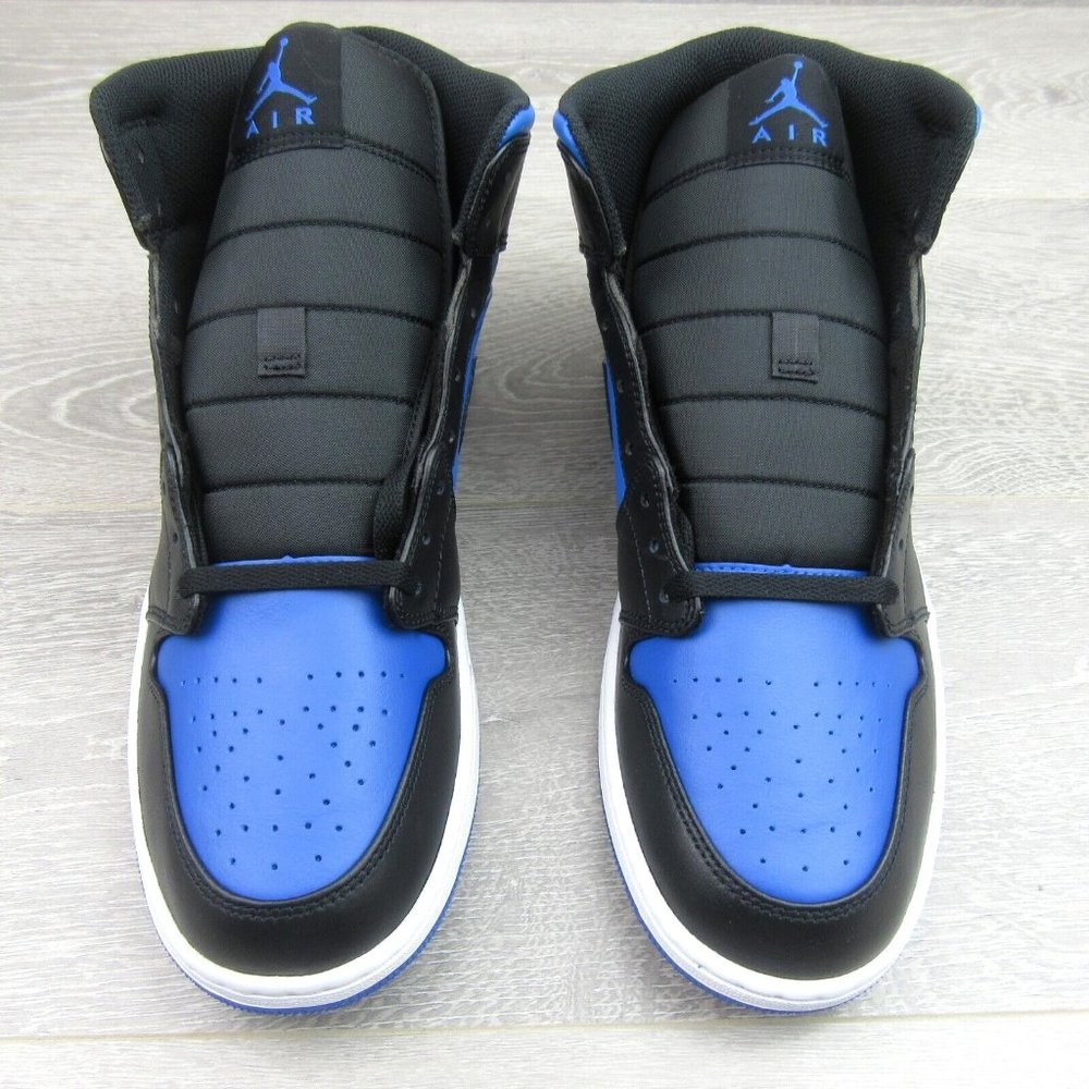 Air Jordan 1 Mid  Sneakers Mens Size 13 Royal Blue Black White NEW - Picture 6 of 15